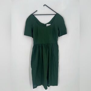 Beklina La Selva Woven Dress In Deep Green